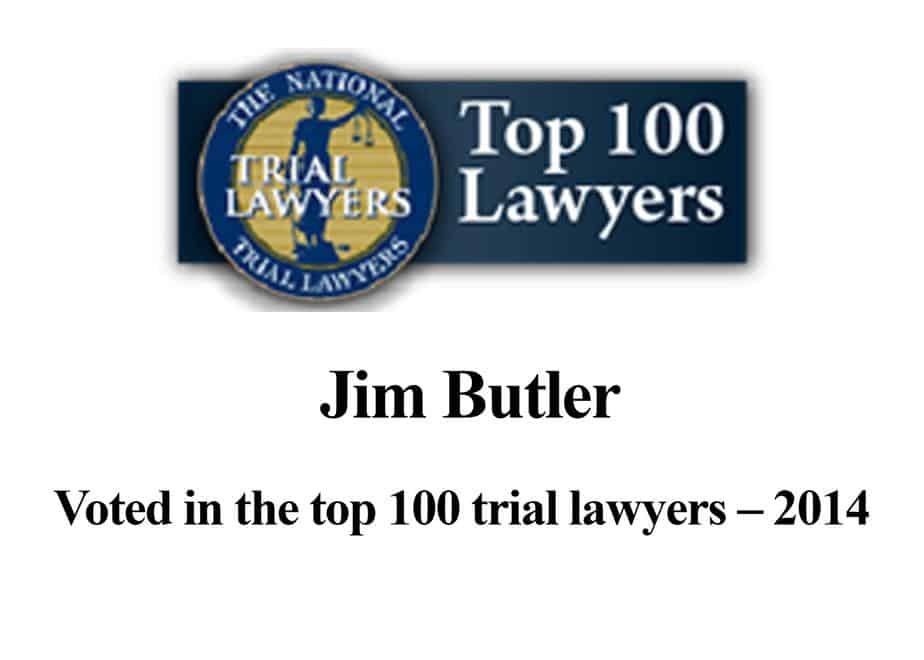 Trial Lawyers Top 100 - Jim Butler - The Houston DWI Lawyer - Top DWI Lawyer In Houston
